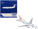 Boeing 737 800 Commercial Aircraft Harris Walz Campaign N778MA White with Striped Tail 1/400 Diecast Model Airplane GeminiJets GJ2322