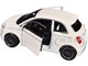 2023 Fiat 500e White 1/24 Diecast Model Car Bburago 21110W