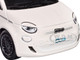2023 Fiat 500e White 1/24 Diecast Model Car Bburago 21110W