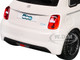 2023 Fiat 500e White 1/24 Diecast Model Car Bburago 21110W