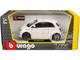 2023 Fiat 500e White 1/24 Diecast Model Car Bburago 21110W
