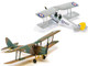 Level 2 Model Kit De Havilland Tiger Moth Aircraft with 2 Scheme Options 1/72 Plastic Model Kit Airfix A02106A