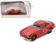 Mercedes Benz 300 SL Gullwing Coupe Red 1/87 (HO) Diecast Model Car Schuco 452676000