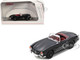 Mercedes Benz 300 SL Roadster Black with Red Interior 1/87 (HO) Diecast Model Car Schuco 452676100