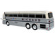 1969 Eagle Model 05 Coach Bus Michaud Bus Lines Yankee Traveler White and Silver with Black Stripes Limited Edition to 504 pieces Worldwide 1/87 (HO) Diecast Model Iconic Replicas 87-0548