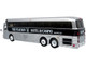 1969 Eagle Model 05 Coach Bus The Playboy Hotel & Casino Silver and Black Limited Edition to 504 pieces Worldwide 1/87 (HO) Diecast Model Iconic Replicas 87-0560