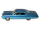 1967 Pontiac Bonneville Tyrol Blue Metallic with Blue Interior Limited Edition to 200 pieces Worldwide 1/43 Model Car Goldvarg Collection GC-059A