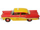 1958 Ford Custom 300 Taxi Cab Kind Taxi Co Red and Yellow with Yellow Interior Limited Edition to 200 pieces Worldwide 1/43 Model Car Goldvarg Collection GC-087
