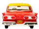 1958 Ford Custom 300 Taxi Cab Kind Taxi Co Red and Yellow with Yellow Interior Limited Edition to 200 pieces Worldwide 1/43 Model Car Goldvarg Collection GC-087