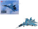 Sukhoi Su 33 Flanker D Fighter Aircraft 2nd Aviation Squadron 279th Shipborne Fighter Aviation Regiment 2005 Russian Navy Air Power Series 1/72 Diecast Model Hobby Master HA6410