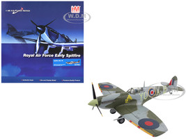 Supermarine Spitfire Mk Vb Fighter Aircraft EN921 Flying Officer Jack Sheppard No 401 Squadron 1943 Royal Canadian Air Force Air Power Series 1/48 Diecast Model Hobby Master HA7862