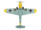 Messerschmitt Bf 109F 2 Fighter Aircraft Black 7 Cabo Mecanico Zaro 2 Escuadrilla Azul, Russia 1942 Spanish Air Force Air Power Series 1/48 Diecast Model Hobby Master HA8765