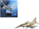 Lockheed F 16D Fighting Falcon Fighter Aircraft 628 Barak 105 Squadron The Scorpion" Israeli Air Force Air Power Series 1/72 Diecast Model Hobby Master HA38038