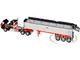 Kenworth W990 Day Cab and MAC Coal End Dump Trailer Black with Orange Graphics 1/64 Diecast Model DCP/First Gear 60-2008