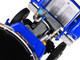 Kenworth W990 76 Mid Roof Sleeper and MAC Half Round End Dump Trailer Blue and Black 1/64 Diecast Model DCP/First Gear 60-2009