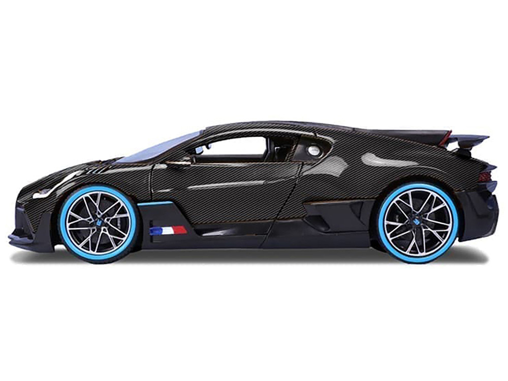 Bugatti Divo Version Carbone 50 Ans, Bburago 1:18, Modèle Réduit Collection