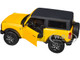2021 Ford Bronco Badlands Yellow with Black Top Special Edition 1/24 Diecast Model Car Maisto 31530y