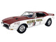 1968 Pontiac Firebird First Ram Air II Weidner Pontiac White and Red with Stripes Limited Edition to 306 pieces Worldwide 1/18 Diecast Model Car ACME A1805221