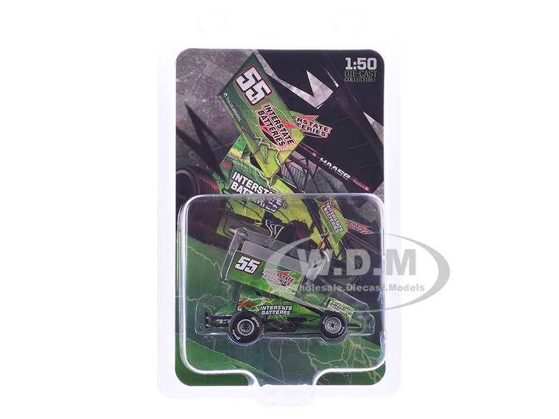 Winged Sprint Car #55 McKenna Haase Interstate Batteries McKenna Haase Racing 2024 1/50 Diecast Model Car ACME A5024019