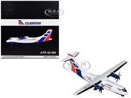 ATR 42500 Commercial Aircraft Cubana CU T1240 White with Blue and Red Tail Gemini 200 Series 1/200 Diecast Model Airplane GeminiJets G2CUB1251