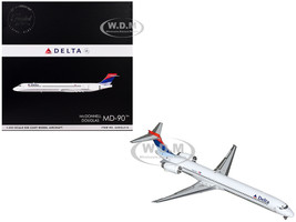 McDonnell Douglas MD 90 Commercial Aircraft Delta Air Lines N910DN White with Blue and Red Tail Gemini 200 Series 1/200 Diecast Model Airplane GeminiJets G2DAL818