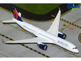 Airbus A350 900 Commercial Aircraft Delta Air Lines N503DN White with Blue and Red Tail 1/400 Diecast Model Airplane GeminiJets GJ2286