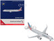 Airbus A321neo Commercial Aircraft American Airlines N413AN Gray with Striped Tail 1/400 Diecast Model Airplane GeminiJets GJ2296