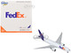 Boeing 777F Commercial Aircraft FedEx Federal Express N895FD White with Purple Tail 1/400 Diecast Model Airplane GeminiJets GJ2304