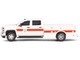 2016 Chevrolet Silverado 3500 HD Dually Service Bed Truck CalTrans California Department of Transportation White with Orange Stripes Dually Drivers Series 15 1/64 Diecast Model Car Greenlight 46150C