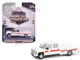 2016 Chevrolet Silverado 3500 HD Dually Service Bed Truck CalTrans California Department of Transportation White with Orange Stripes Dually Drivers Series 15 1/64 Diecast Model Car Greenlight 46150C