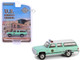 1990 Chevrolet Suburban K20 Scottsdale United States Border Patrol Light Green with White Top Hobby Exclusive Series 1/64 Diecast Model Car Greenlight GL30513