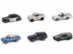 Hot Pursuit Series 46 Set of 6 Police Cars 1/64 Diecast Model Cars Greenlight 43040SET