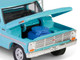 1969 Ford F 250 Farm & Ranch Special Pickup Truck Reef Aqua Blue Down on the Farm Series 10 1/64 Diecast Model Greenlight 48100C