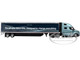 Volvo VNL 860 High Roof Sleeper and 53 Trailer with Skirts Coastal Mist Gray Metallic 1/50 Diecast Model First Gear 50-3502