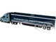 Volvo VNL 860 High Roof Sleeper and 53 Trailer with Skirts Coastal Mist Gray Metallic 1/50 Diecast Model First Gear 50-3502