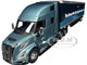 Volvo VNL 860 High Roof Sleeper and 53 Trailer with Skirts Coastal Mist Gray Metallic 1/50 Diecast Model First Gear 50-3502