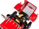 White Western Star 4900 Day Cab with 48 Utility Flatbed Trailer Viper Red 1/64 Diecast Model DCP/First Gear 60-2093