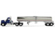 Kenworth W990 Day Cab with Walker Food Grade Tank Trailer Viper Blue 1/64 Diecast Model DCP/First Gear 60-2094