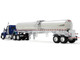 Kenworth W990 Day Cab with Walker Food Grade Tank Trailer Viper Blue 1/64 Diecast Model DCP/First Gear 60-2094