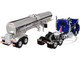 Kenworth W990 Day Cab with Walker Food Grade Tank Trailer Viper Blue 1/64 Diecast Model DCP/First Gear 60-2094