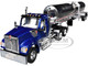 Kenworth W990 Day Cab with Walker Food Grade Tank Trailer Viper Blue 1/64 Diecast Model DCP/First Gear 60-2094
