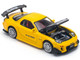 Mazda RX7 FD RE Amemiya Widebody RHD Right Hand Drive Yellow with Carbon Hood 1/64 Diecast Model Car Pop Race PR640116