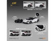 McLaren 765LT White with Black Top and Extra Wheels 1/64 Diecast Model Car CM Model CM64-765LT-21