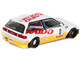 Honda Civic EF Kanjo V1 #0 Silver Metallic and Yellow Designed by Jun Imai Kaido House Special 1/64 Diecast Model Car Mini GT KHMG139