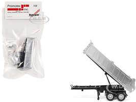 26ft Gravel Trailer Silver 1/87 (HO) Plastic Model Promotex 005288S