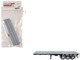 40ft 3 Axle Flatbed Trailer Gray Top 1/87 (HO) Plastic Model Promotex 005317GR