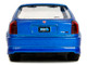 1997 Honda Civic Type R Blue Metallic with Graphics Sonic the Hedgehog 1991 Video Game Hollywood Rides Series 1/32 Diecast Model Car Jada 35482