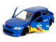 1997 Honda Civic Type R Blue Metallic with Graphics Sonic the Hedgehog 1991 Video Game Hollywood Rides Series 1/32 Diecast Model Car Jada 35482