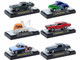 Auto Thentics 6 piece Set Release 96 IN DISPLAY CASES Limited Edition 1/64 Diecast Model Cars M2 Machines 32500-96