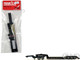 Heavy Equipment Lowboy Trailer with Jeep Black 1/87 (HO) Plastic Model Promotex 005396BK